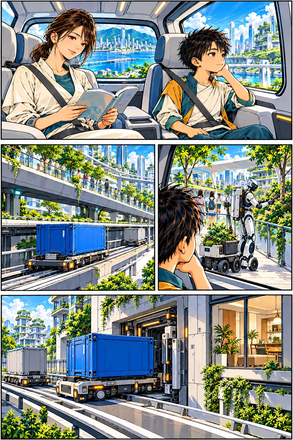 第1話 P03。人と荷物、それぞれの道。
