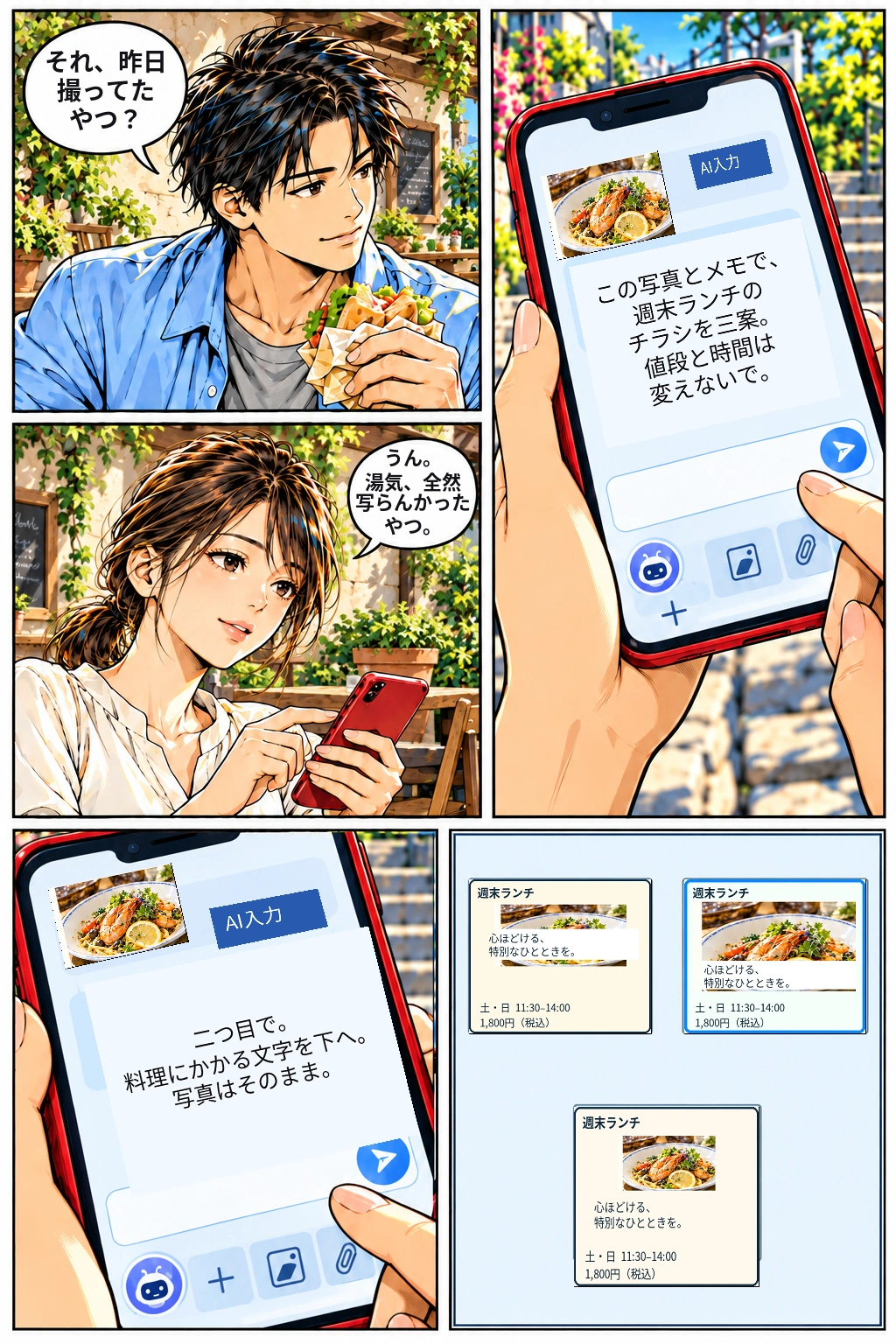 第1話 P18。一枚を作る。