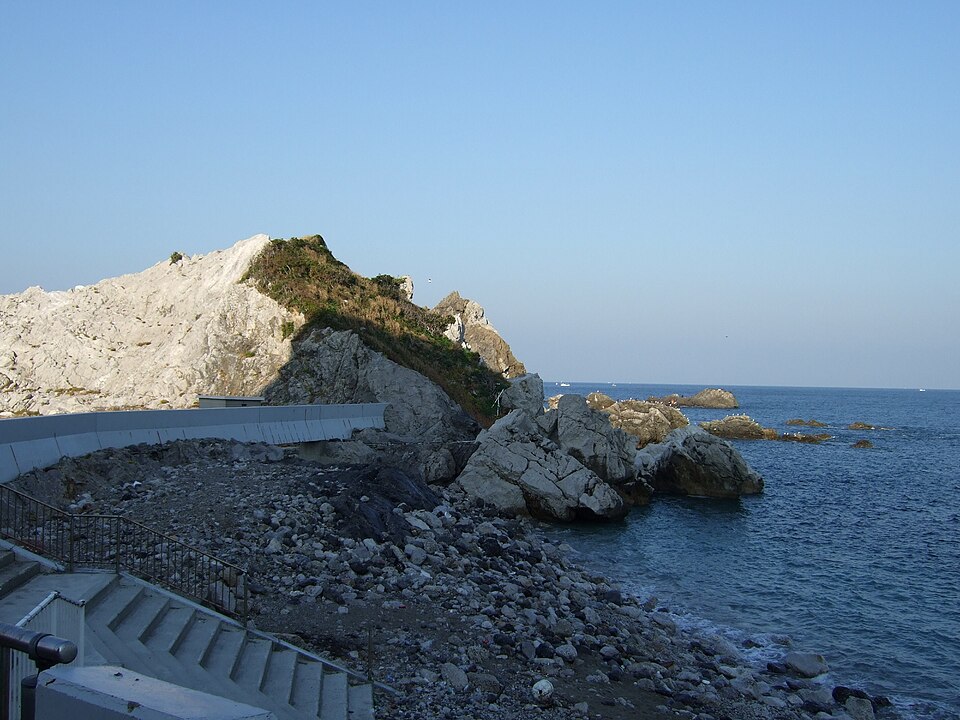 2007年撮影、白崎の海岸を別の角度から