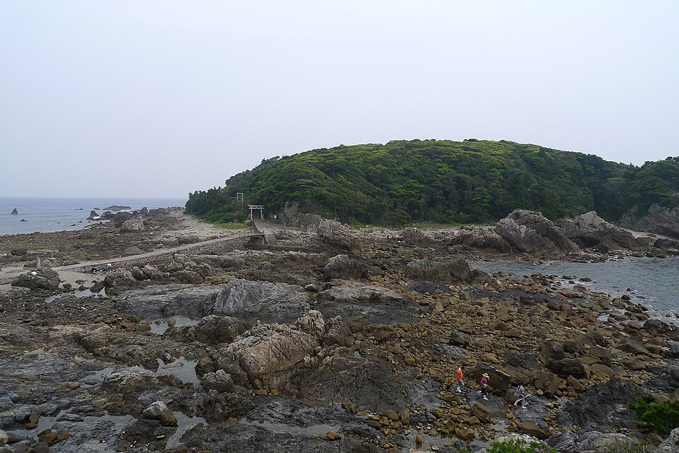 2010年撮影、江須崎の島と海岸